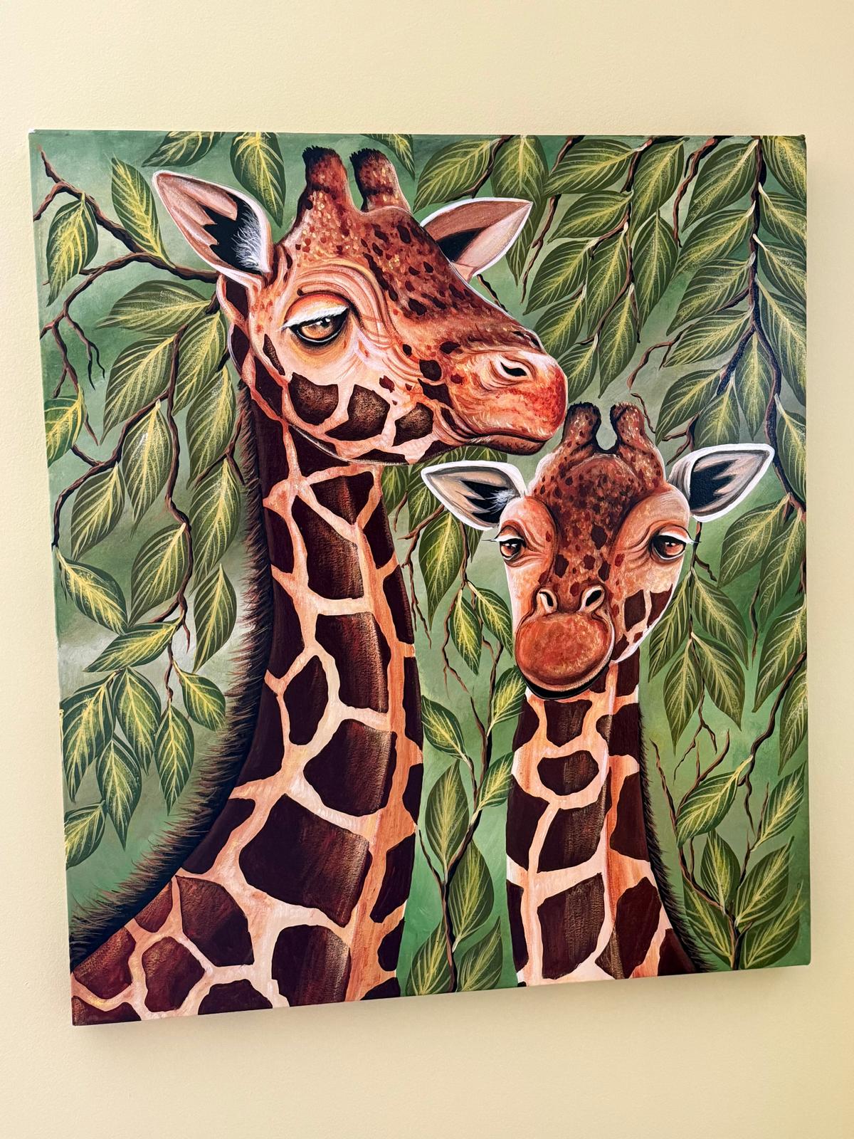 Father Giraffe and His Child