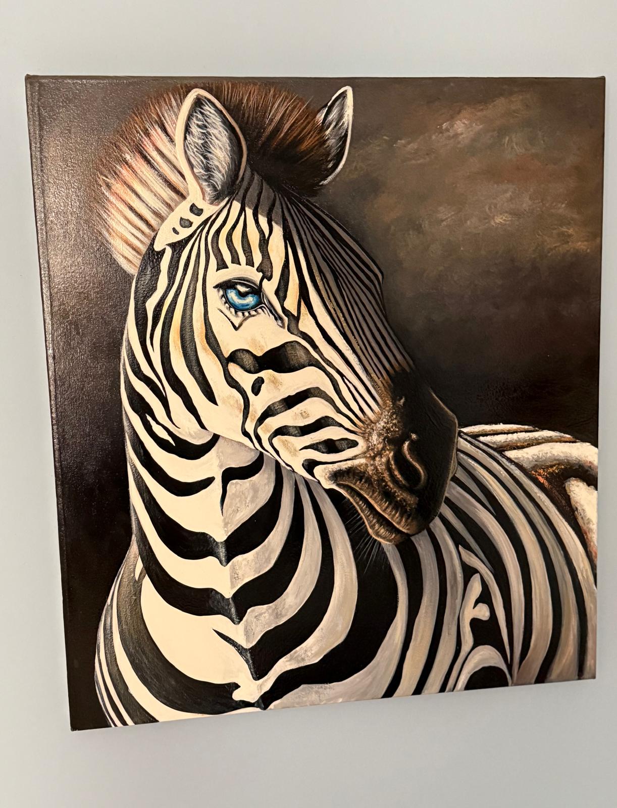 Zebra with Eyes of the Ocean — Male