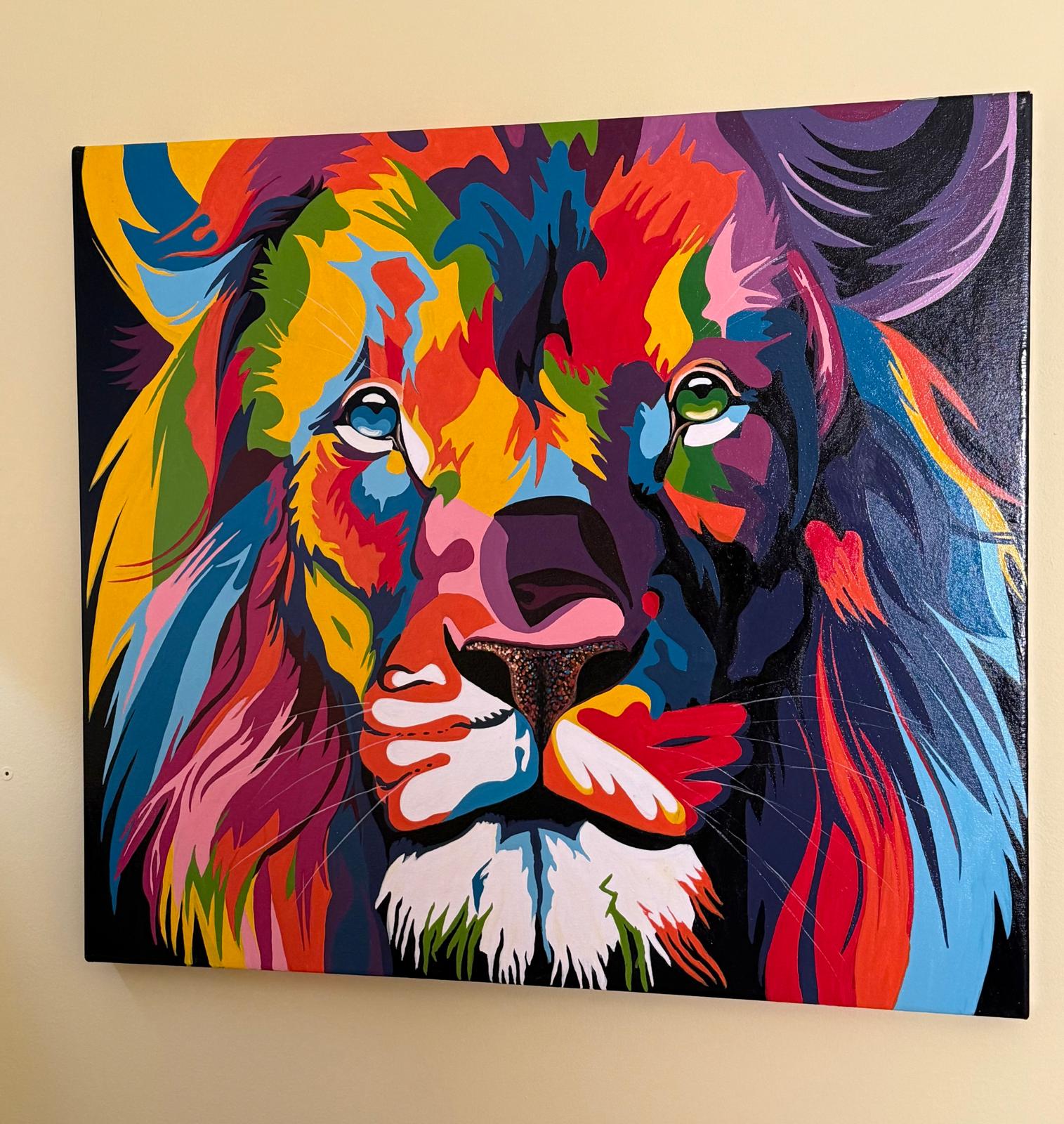 Lion of Wild Colors